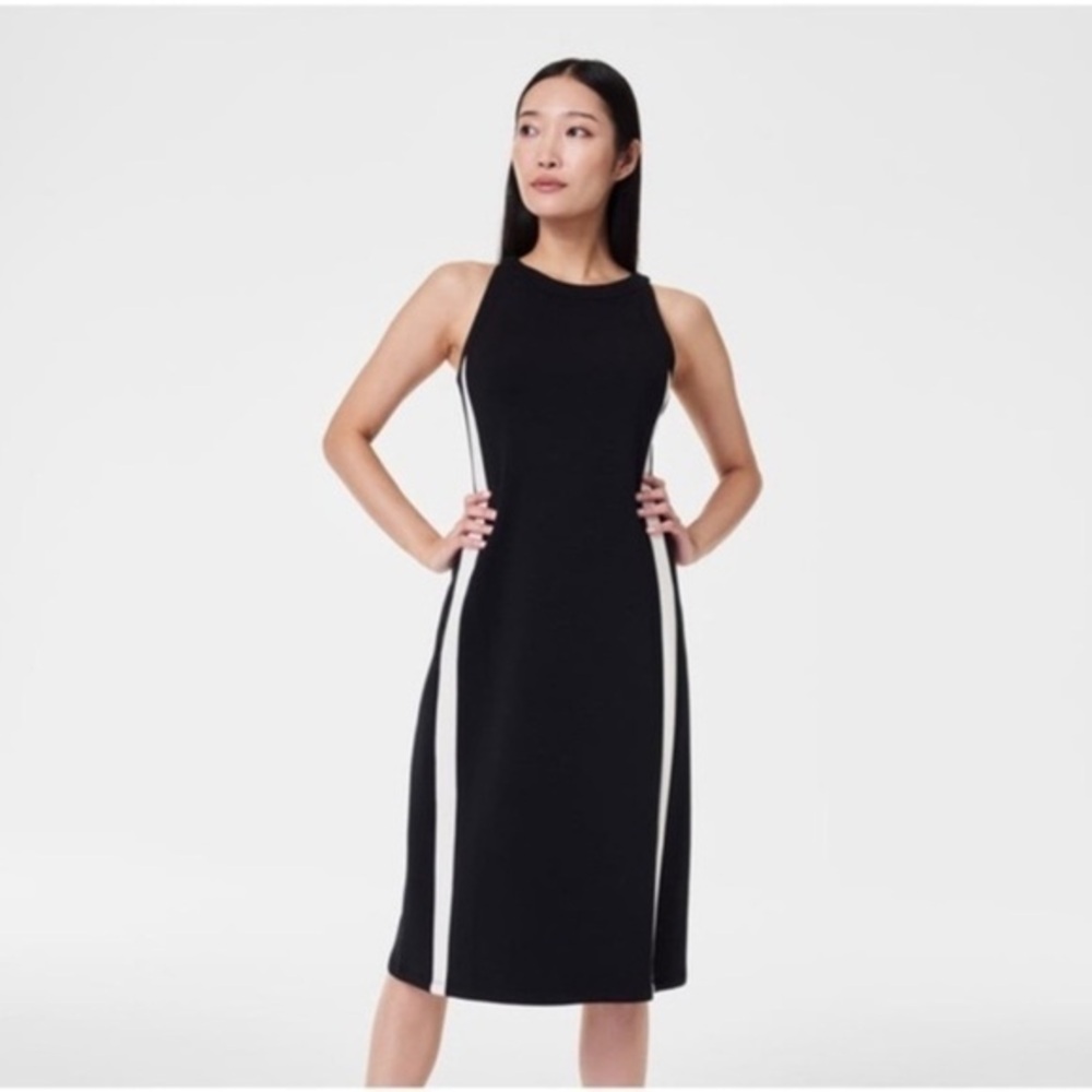 Spanx AirEssentials Side Stripe Tank Midi Dress
